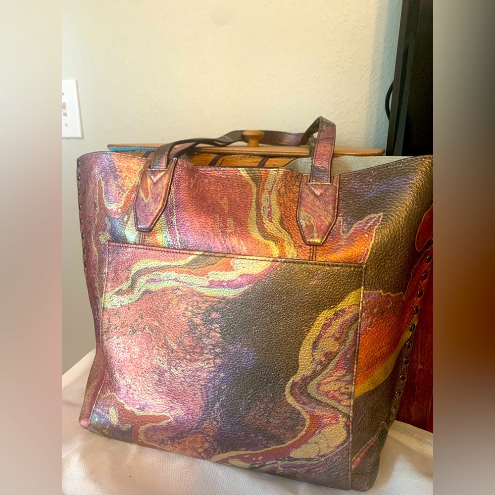 Aimee Kestenberg Metallic Leather Tote